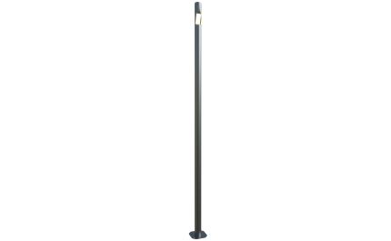 Round LED pole 8 ft. Stockholm OD 4 (Aluminum+powder coating) One side 30W 4050Lm